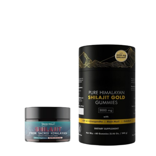 gomme de shilajit + résine de shilajit 85% de fulvic acide